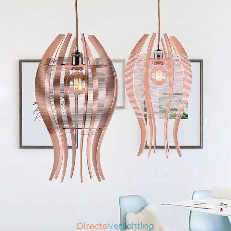 DIY Nordic houten vis hanglamp