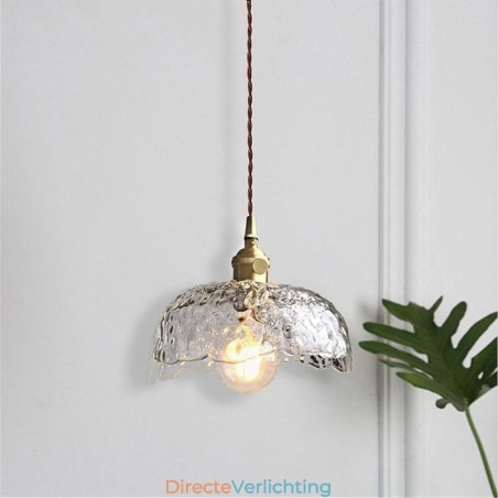 Onregelmatige messing glazen hanglamp Hammer glazen plafondlamp Onregelmatige messing glazen hanglamp Hammer glazen plafondlamp