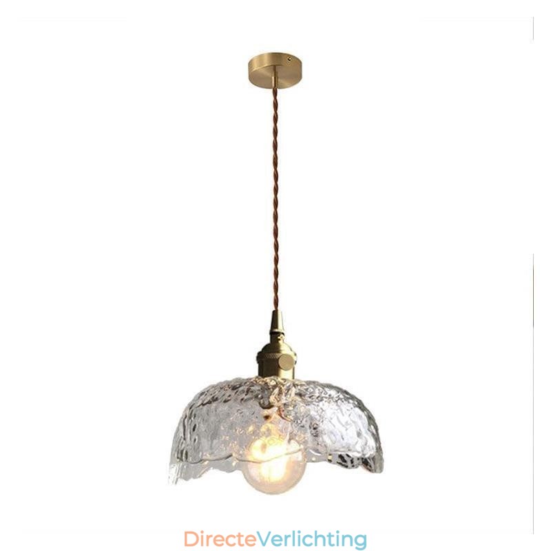 Onregelmatige messing glazen hanglamp Hammer glazen plafondlamp