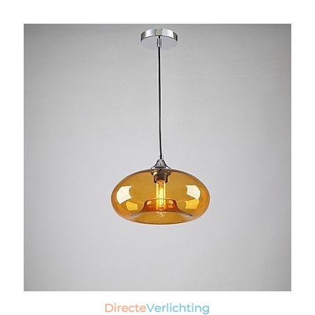 Moderne karakteristieke hanglamp met 1 licht en transparante glazen kap Moderne karakteristieke hanglamp met 1 licht en transparante glazen kap