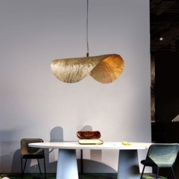 Messing hanglamp moderne minimalistische lotusblad plafondlamp