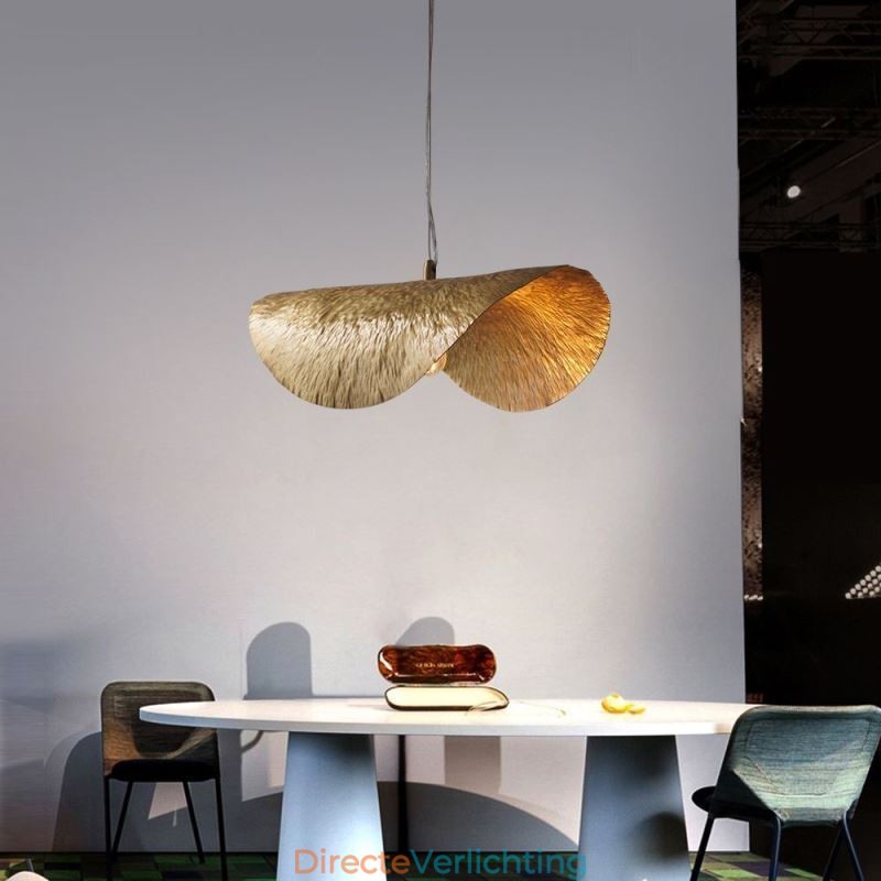 Messing hanglamp moderne minimalistische lotusblad plafondlamp