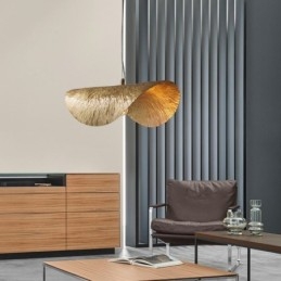 Messing hanglamp moderne minimalistische lotusblad plafondlamp