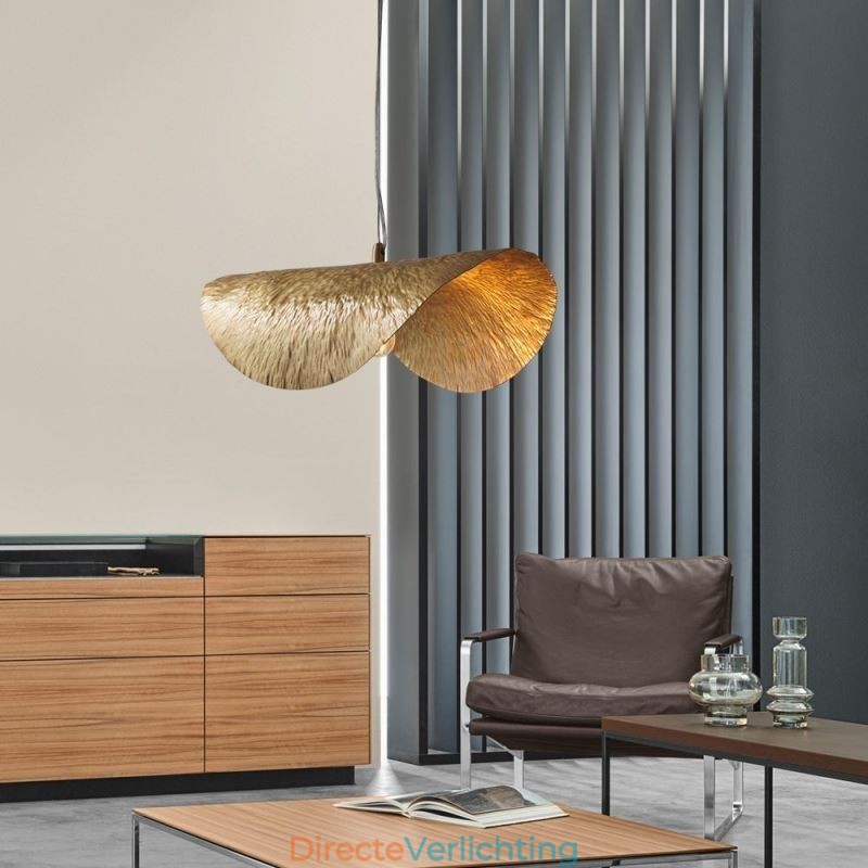 Messing hanglamp moderne minimalistische lotusblad plafondlamp