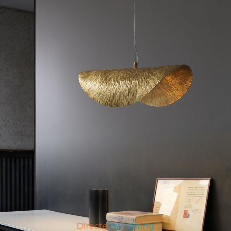 Messing hanglamp moderne minimalistische lotusblad plafondlamp