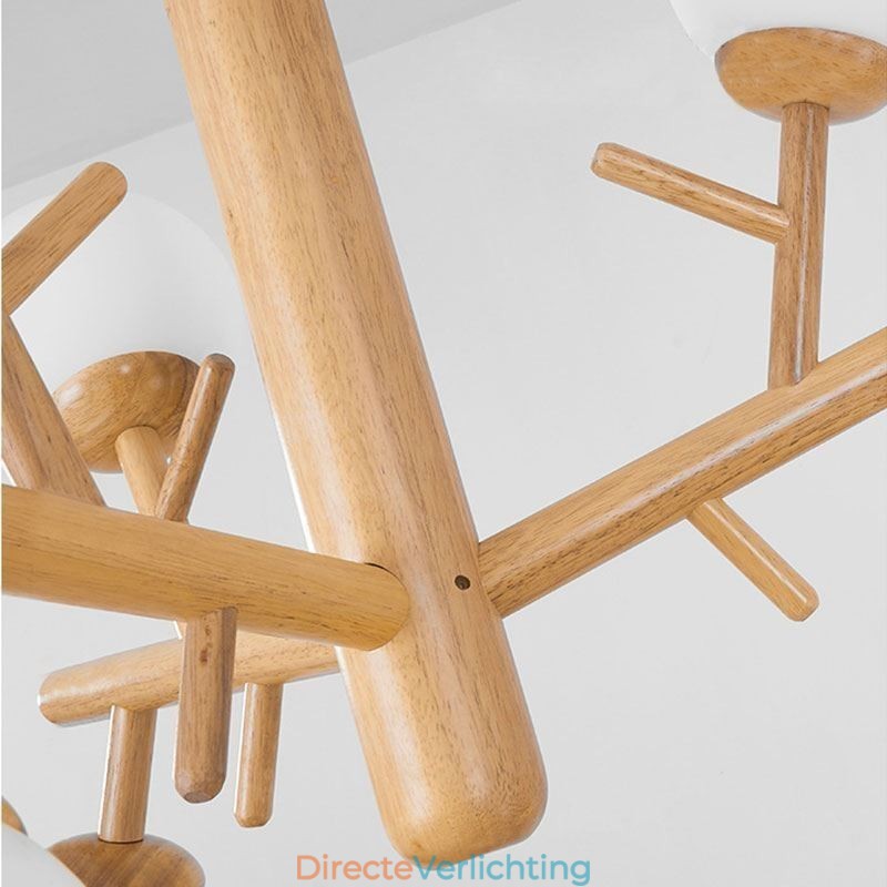 Nordic creatieve houten hanglamp