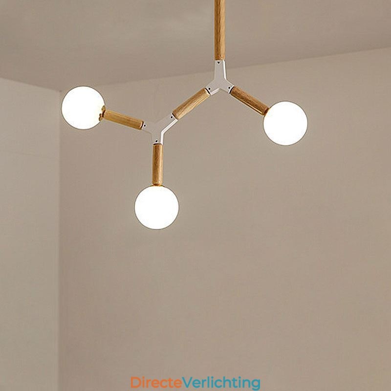 Nordic Magic Bean Hanglamp Creatieve Houten Verlichting