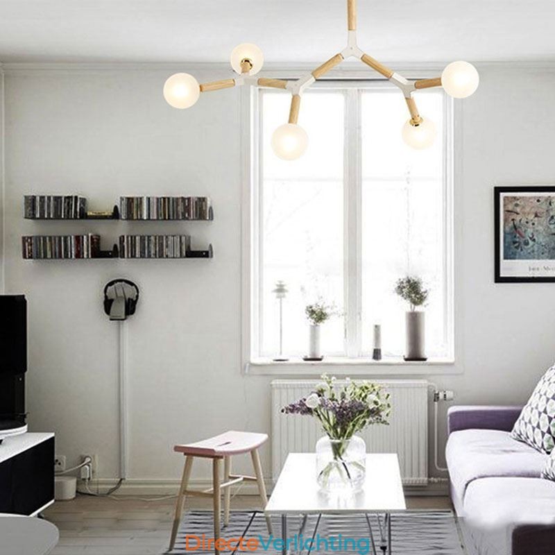Nordic Magic Bean Hanglamp Creatieve Houten Verlichting