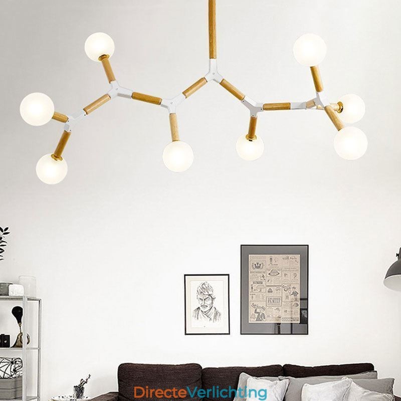 Nordic Magic Bean Hanglamp Creatieve Houten Verlichting