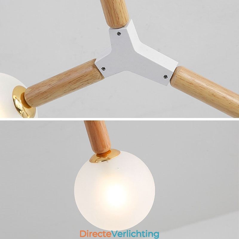 Nordic Magic Bean Hanglamp Creatieve Houten Verlichting