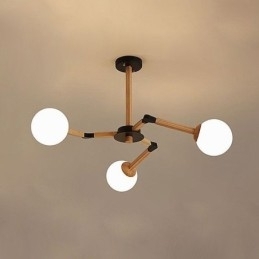 Nordic Magic Bean Hanglamp Creatieve Houten Lampfitting