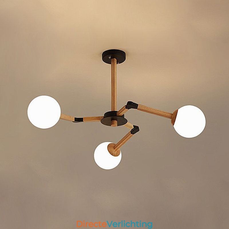 Nordic Magic Bean Hanglamp Creatieve Houten Lampfitting