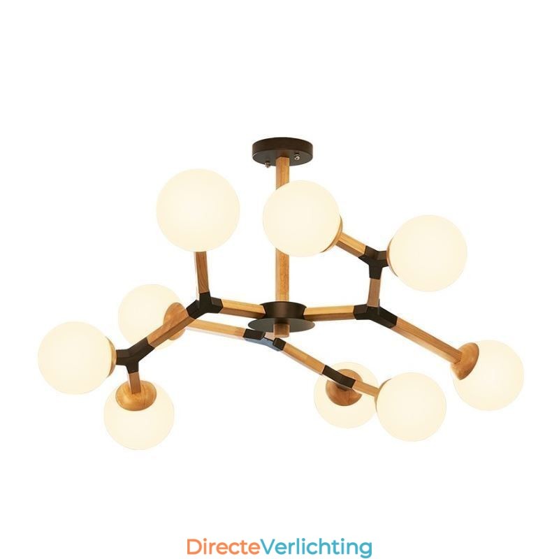 Nordic Magic Bean Hanglamp Creatieve Houten Lampfitting