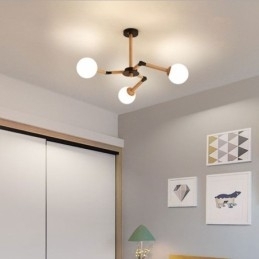 Nordic Magic Bean Hanglamp Creatieve Houten Lampfitting