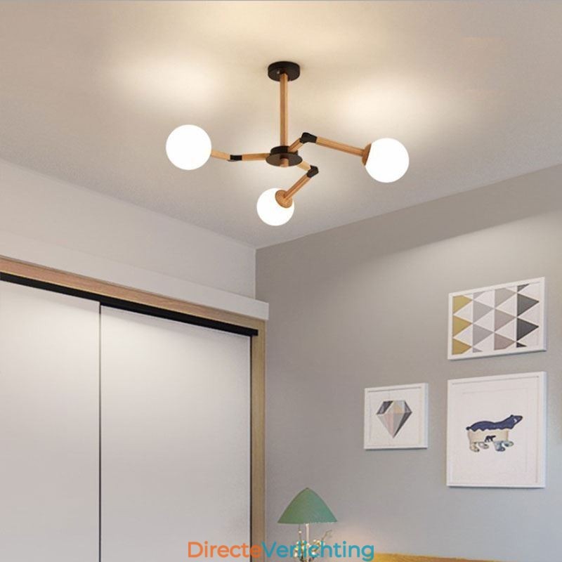 Nordic Magic Bean Hanglamp Creatieve Houten Lampfitting