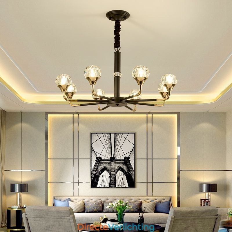 Moderne kristallen hanglamp Elegante kristallen kroonluchter