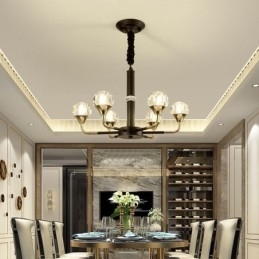 Moderne kristallen hanglamp Elegante kristallen kroonluchter