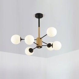 Magic Bean Hanglamp Creatieve Nordic Houten Lampfitting