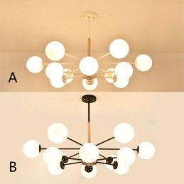 Magic Bean Hanglamp Creatieve Nordic Houten Lampfitting