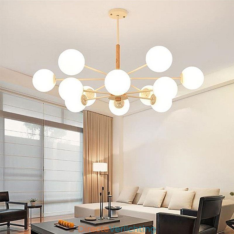Magic Bean Hanglamp Creatieve Nordic Houten Lampfitting