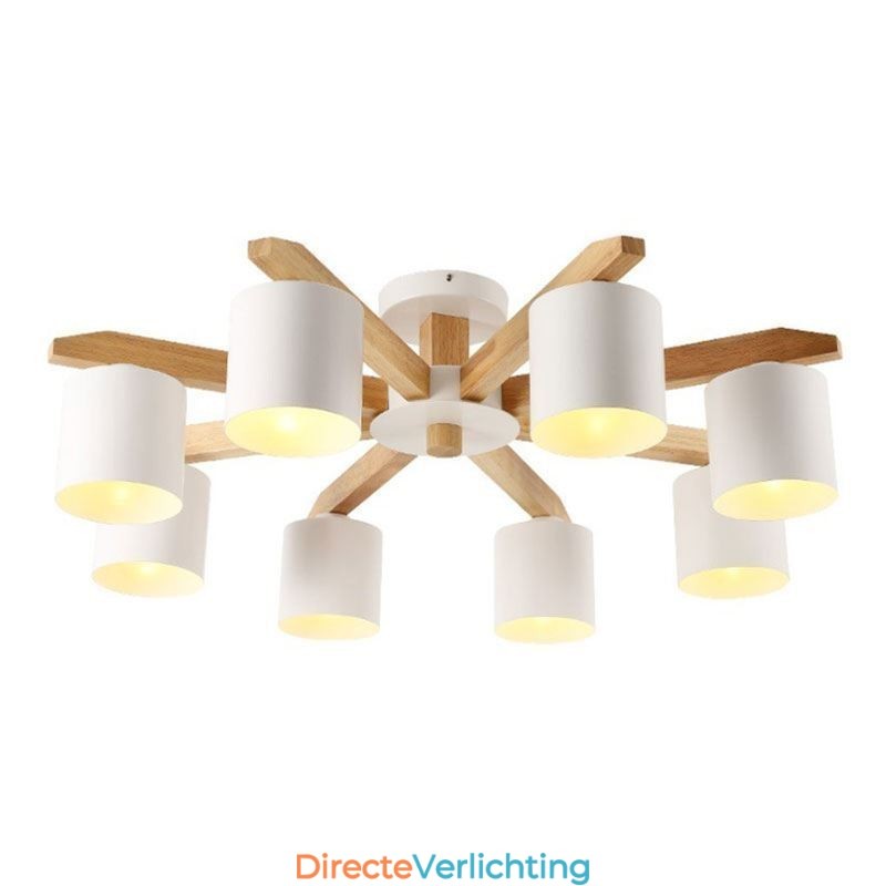 Nordic Log Hanglamp Macaron Lampfitting