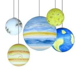 Nordic Planet Design Hanglamp Unieke Zonnestelsel Planeten Kroonluchter