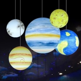 Nordic Planet Design Hanglamp Unieke Zonnestelsel Planeten Kroonluchter