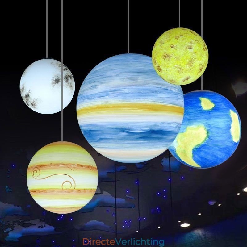 Nordic Planet Design Hanglamp Unieke Zonnestelsel Planeten Kroonluchter