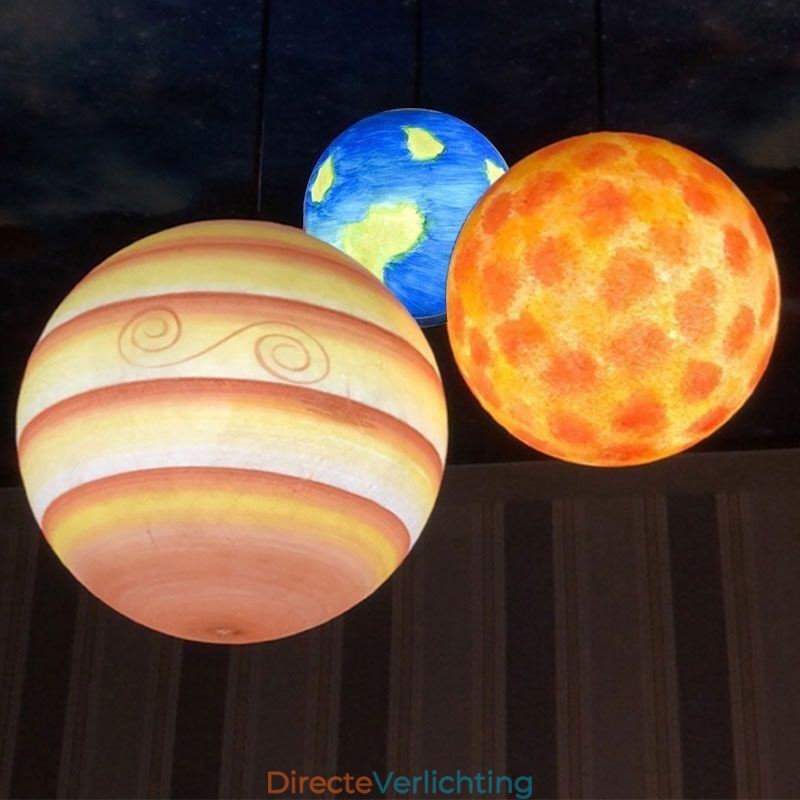 Nordic Planet Design Hanglamp Unieke Zonnestelsel Planeten Kroonluchter