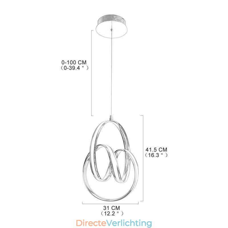 Moderne minimalistische hanglamp Unieke ronde draaibare lamp eiland