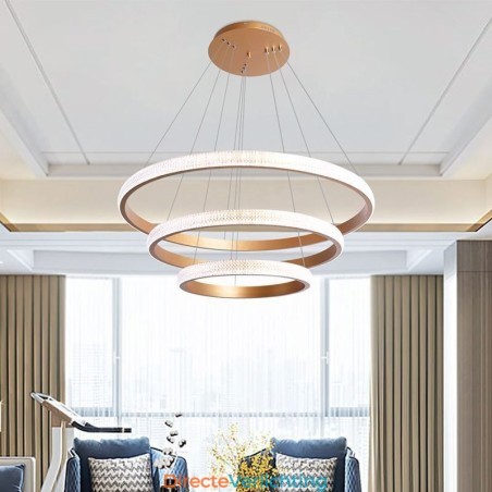 Moderne hanglamp acryl 3 ringen lamp 80+60+40cm Moderne hanglamp acryl 3 ringen lamp 80+60+40cm