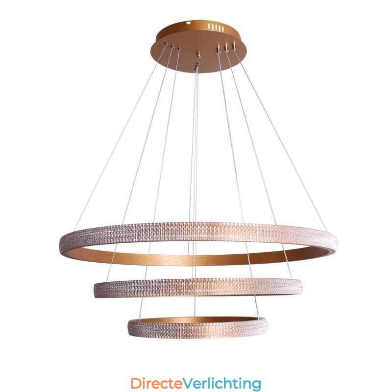 Moderne hanglamp acryl 3 ringen lamp 80+60+40cm