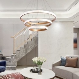 Moderne hanglamp acryl 3 ringen lamp 80+60+40cm
