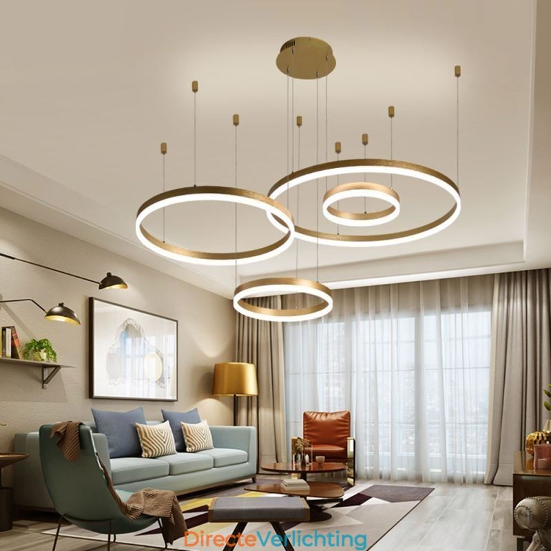 Postmoderne hanglamp, ringvormige hanglamp van acryl