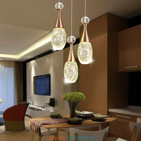 Zaadvormige glazen traanvormige cluster hanglamp Zaadvormige glazen traanvormige cluster hanglamp