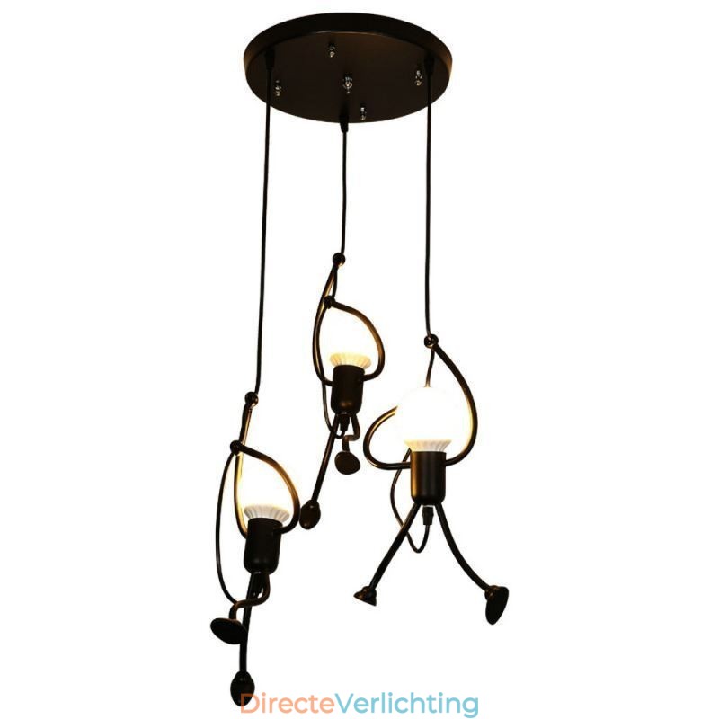 Moderne hanglamp Creatieve kleine man vorm lamp Individuele huislamp