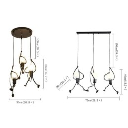Moderne hanglamp Creatieve kleine man vorm lamp Individuele huislamp
