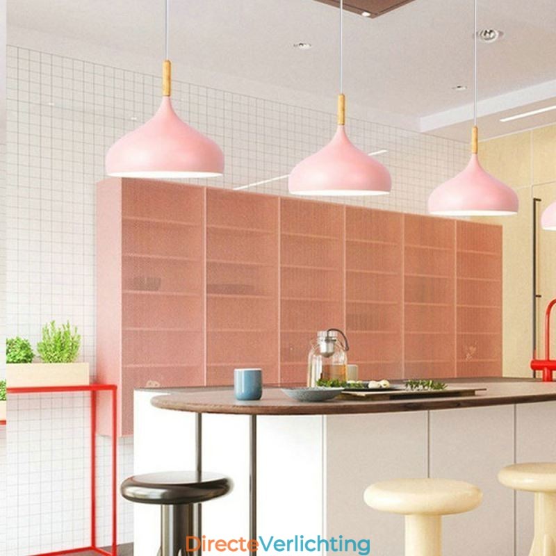 Moderne hanglamp aluminium Macaron lamp thuis verstelbare lamp