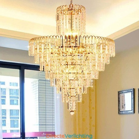 Moderne elegante kristallen hanglamp conische kroonluchter Moderne elegante kristallen hanglamp conische kroonluchter