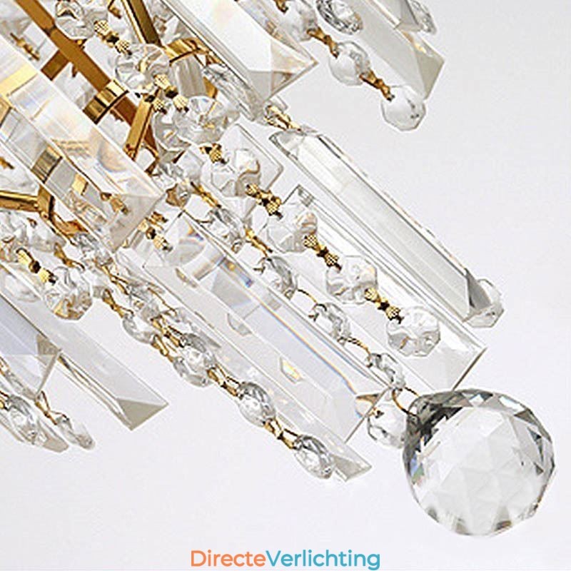 Moderne elegante kristallen hanglamp conische kroonluchter