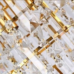 Moderne elegante kristallen hanglamp conische kroonluchter