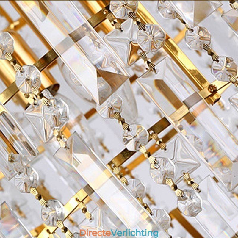 Moderne elegante kristallen hanglamp conische kroonluchter