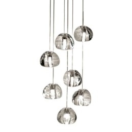 Moderne kristallen cluster hanglamp Unieke kristallen lampenkap Duplex trap