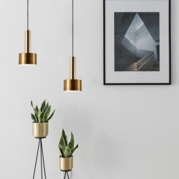 Moderne eenvoudige hanglamp cilindervormige lamp aluminium verlichtingslamp