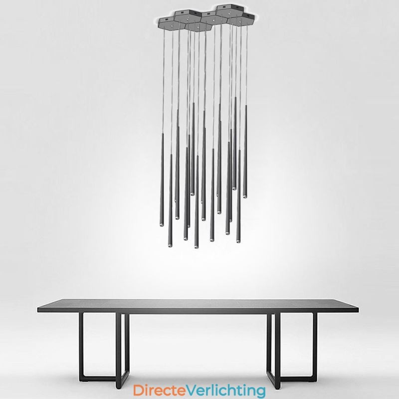 Moderne eenvoudige hanglamp cilindervormige verlichting meteoorregenlamp
