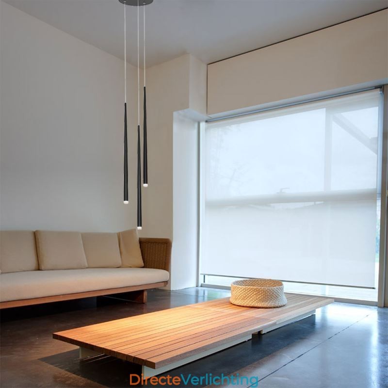 Moderne eenvoudige hanglamp cilindervormige verlichting meteoorregenlamp