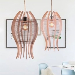 DIY Nordic houten vis hanglamp