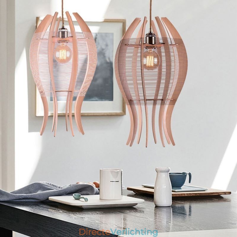 DIY Nordic houten vis hanglamp