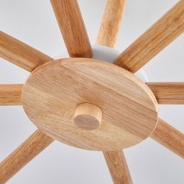 Nordic Macaron Hanglamp Creatieve Houten Kroonluchter