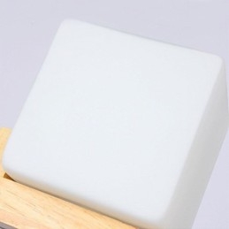 Nordic houten hanglamp glazen lampenkap kroonluchter
